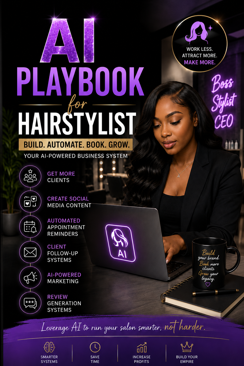 The AI Playbook For Hairstylists ebook cover