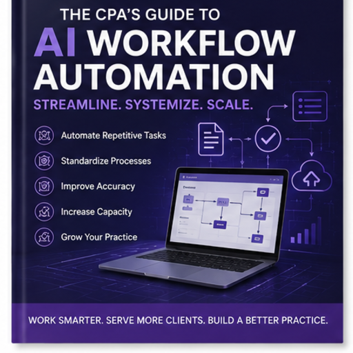 The CPA's Guide to AI Workflow Automation ebook cover