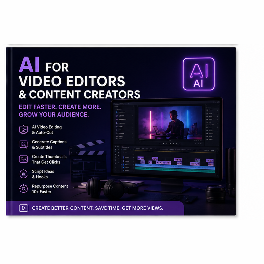 AI for Video Editors & Content Creators ebook cover