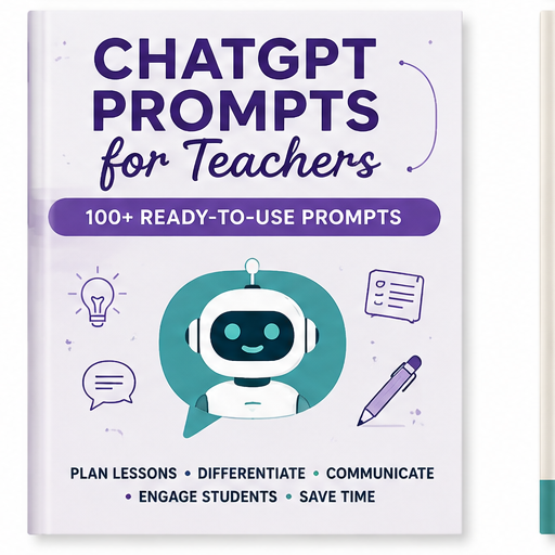 ChatGPT Prompts for Teachers ebook cover
