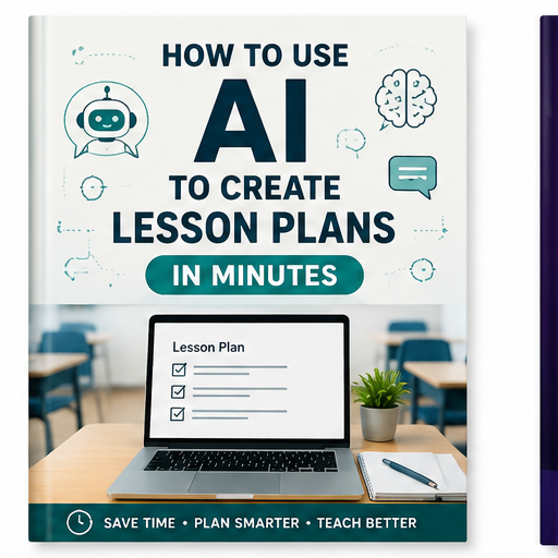 How to Use AI to Create Lesson Plans in Minutes ebook cover