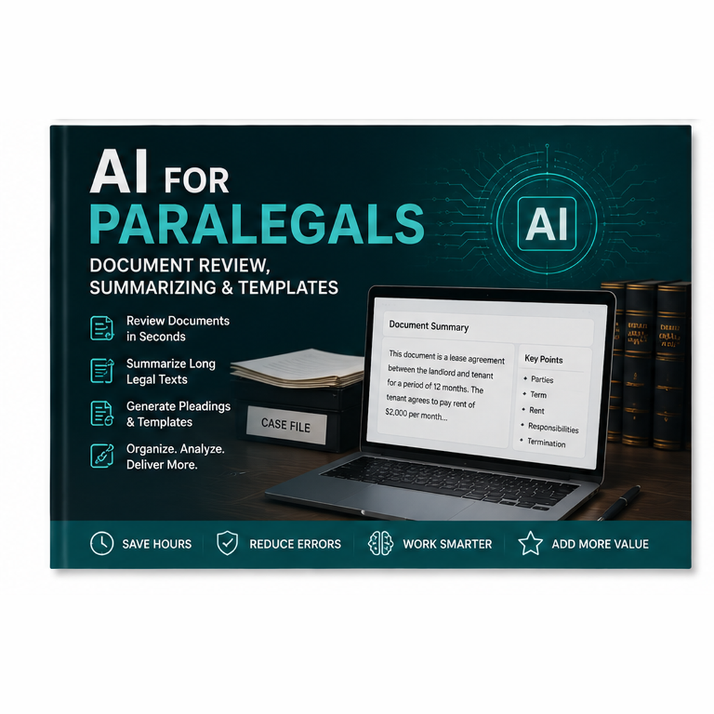 AI for Paralegals ebook cover