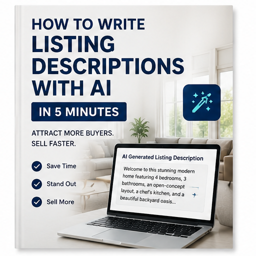 How to Write Listing Descriptions with AI in 5 Minutes ebook cover